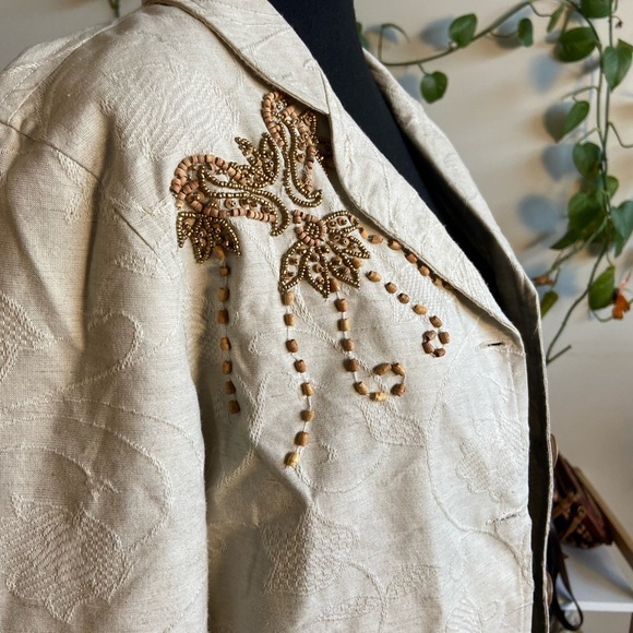 ⚪️ Coldwater creek  beaded jacket blazer - Picture 4 of 6